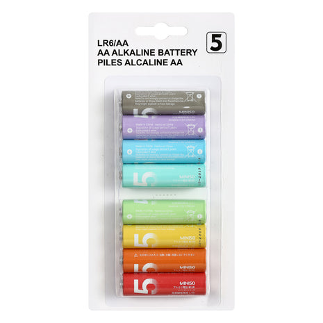 AA Alkaline Battery 8 Pack(Colorful)2