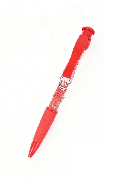 Sanrio characters Christmas Collection Big Ballpoint Pen (1.0mm, Black) (My Melody)PDQ