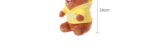 We Bare Bears Plush Toy With Hoodie(Grizzly)