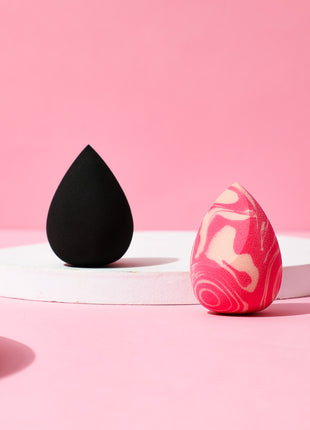 Soft Water Drop Shape Makeup Sponge (Black)