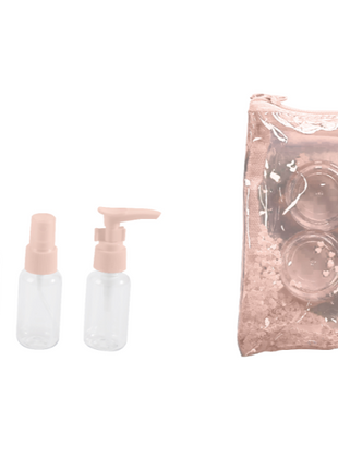 Sparkling Star Series Pink Travel Bottles Set (6 pcs)