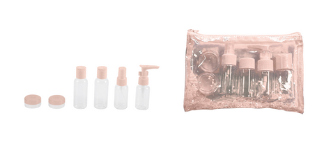 Sparkling Star Series Pink Travel Bottles Set (6 pcs)