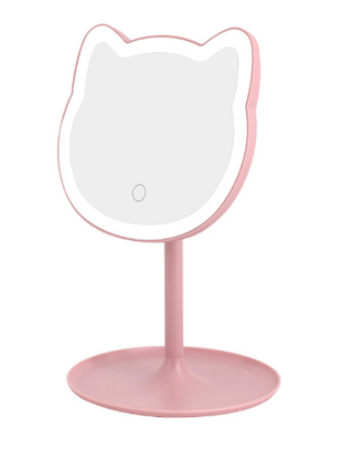LED Battery Powered Stepless Dimming Kitten Mirror (4.5V)