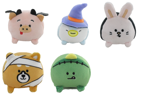 Mini Family Halloween Spooky Night - 4in. Plush Toy (5 Assorted Models) (PDQ)