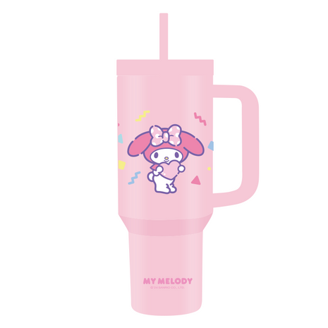 My Melody Double Wall Steel Tumbler with Straw 1200mL