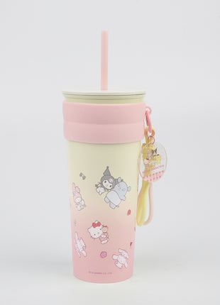 Sanrio characters Collection Stainless Steel Tumber with Pendant and Straw 800mL(Sanrio characters)