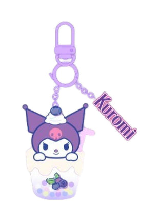 Sanrio characters Fruit Drink Series Lighting Keychain (Kuromi)