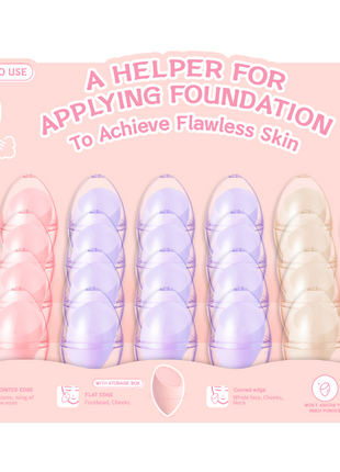Eggshell Makeup Sponge(Purple)