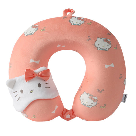 Hello Kitty Memory Foam Neck Pillow with Sleep Mask