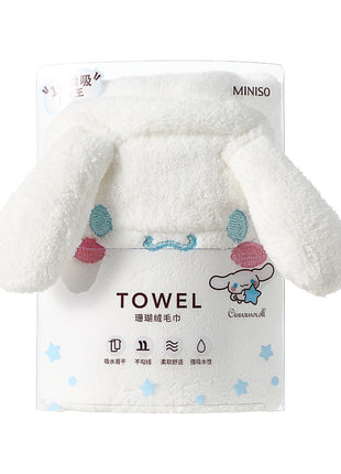Cinnamoroll Coral Fleece Absorbent Towel