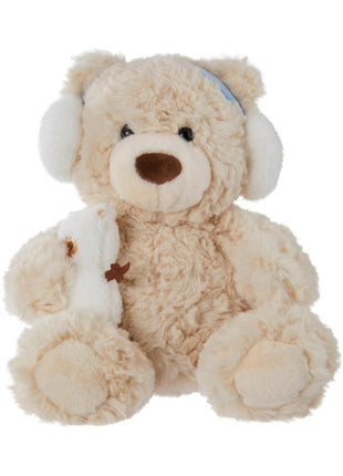 Gift Bear Collection 10in. Holding Snowman Plush Toy