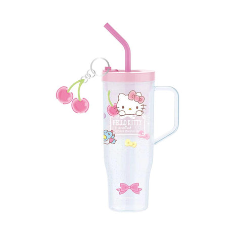 Sanrio characters Plastic Tumbler with Straw 1250mL(Hello Kitty)