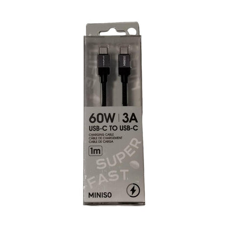 Life is for Fun Series CTC Fast Charging Cable (Black)