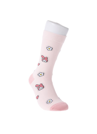 Sanrio characters Full Print Crew Socks (My Melody)