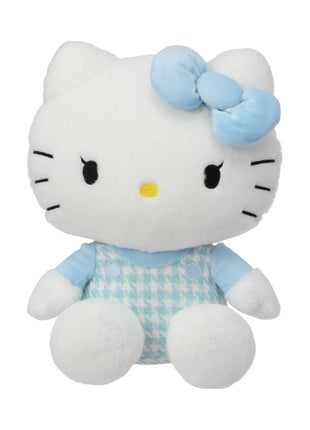 Hello Kitty Color Changing Collection 10in. Sitting-posture Plush Toy(Blue Houndstooth)