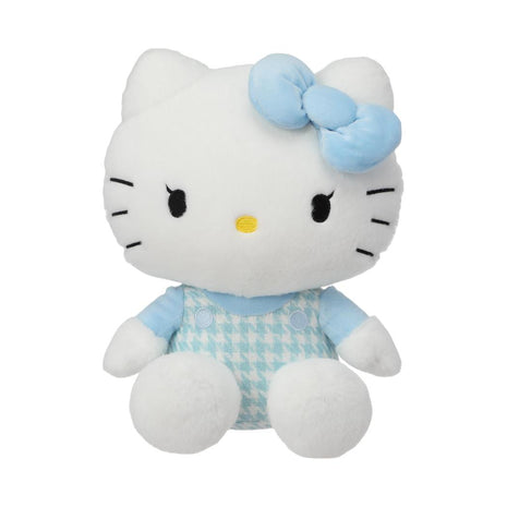 Hello Kitty Color Changing Collection 10in. Sitting-posture Plush Toy(Blue Houndstooth)