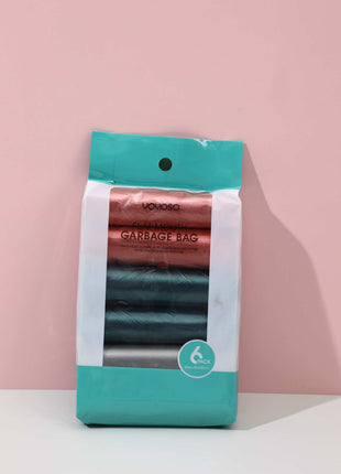 Heavy metal color 6 flat garbage bags