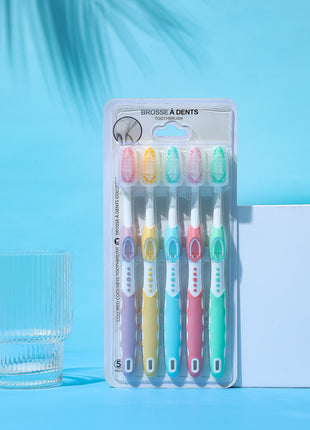 Colored Coolness Toothbrush 5 Pack