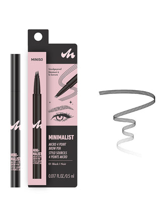 Minimalist Micro 4 Point Brow Pen(01 Black)